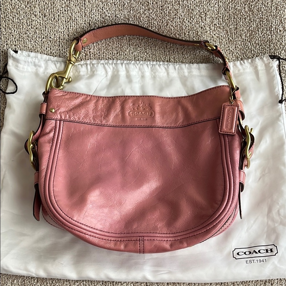 Coach Pink Leather Women's Bag